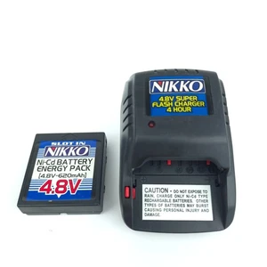 NIKKO 4.8v 1244 4 Hours Ni-CD Slot Slide In Charger w/ Battery - Picture 1 of 9