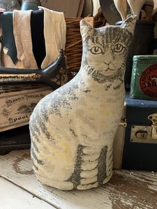 1629🌟ESTATE FRESH! Vintage ARNOLD PRINT Or Toyworks Gray Cat Doll 14” Doll - Picture 1 of 5