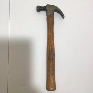 Vintage Handyman Brand Straight Claw Hammer Original Wood Handle - Picture 1 of 6