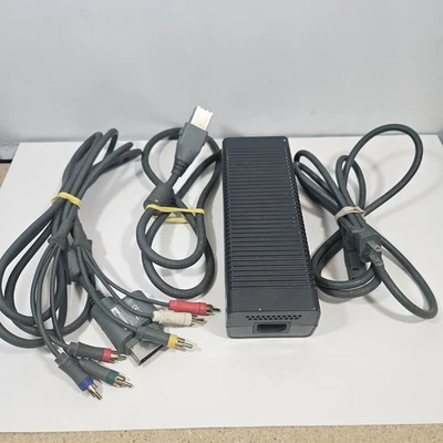 Original Xbox 360 OEM Power Supply + AV Cable Bundle - Image 1 of 4
