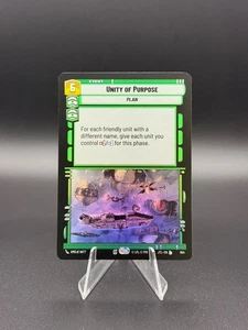 Star Wars Unlimited JTL - Unity of Purpose - Foil - 604 - Legendary - NM - Picture 1 of 2