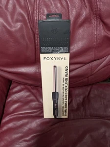 FoxyBae Rose Gold Single Barrel Curling Iron - 19mm - Brand New - Picture 1 of 2