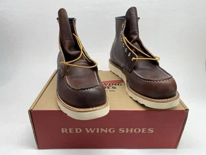 Red Wing Moc Toe Boots (UK 10) Briar Oil Slick 8138 Heritage Leather 6" Stiefel USA - Bild 1 von 14