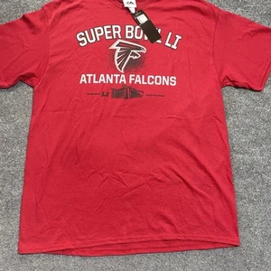 Atlanta Falcons Shirt Mens XL Red Majestic NFL Super Bowl LI 51 Destination New - Picture 1 of 13
