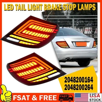 Mercedes Benz W204 C200 C250 C300 2007-2014 LED Taillight Assembly Rear Lamp - Image 1 of 4