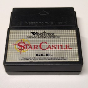 Vectrex Star Castle Arcade Video Game Cartridge for Vectrex System GCE 1983