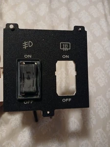 1984-1996 Jeep Cherokee XJ Factory OEM Fog Light Switch with Rear Defrost plate - Picture 1 of 5