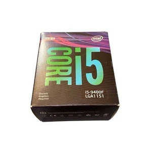 Intel Core i5-9400F Processor (2.9 GHz, 9MB Cache 6 Cores, 9th Gen, LGA 1151) - Picture 1 of 9