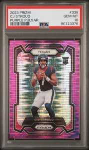 Prizm CJ Stroud Purple Pulsar #339 2023 PSA 10 - Imagen 1 de 2