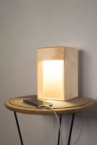 Maple Wood Full-Spectrum LED Artisan Table Lamp, Sylvan151520MS - Picture 1 of 10