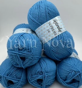 Wendy Supreme DK Double Knitting Crochet Yarn Wool - 5x100g Balls - WD62 Lagoon - Picture 1 of 11