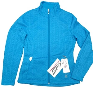Spyder Hoody Cable Core Zipup - Baby Blue | Med - Picture 1 of 15