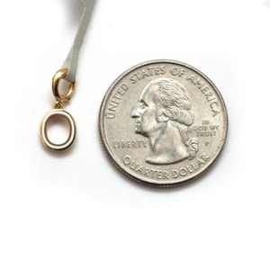 David Yurman Neu 8mm Petite Gold & Emaille 17 1/4 Initialen Anhänger Verstärker - Bild 1 von 6