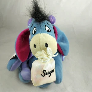 Disney Eeyore Dressed as Sugar Plum Fairy Christmas Bean Bag Plush 7" Retired - Picture 1 of 5