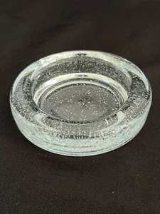 Unikat Bubble Glas Stumpen Kerzenhalter Schmuck Schale klar schwer - Bild 1 von 7