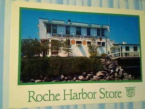 AMAZING POST CARD ROCHE HARBOR STORE SAN JUAN ISLANDS WASHINGTON - Picture 1 of 12