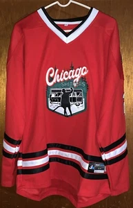 New Chicago Shit*ters CousinEddie Christmas Vacation Jersey Red Size X-Large - Picture 1 of 11