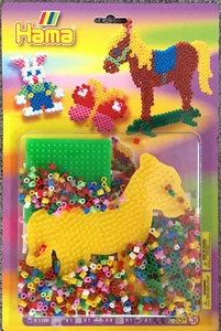 Hama Geschenkpackung Pferd 4068 - midi Bügelperlen - Stiftplatte Viereck + Pferd - Bild 1 von 3