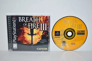 Breath of Fire III (Sony PlayStation 1, 1998) PS1 PSOne PSX 2 3 CIB Black Label - Picture 1 of 8