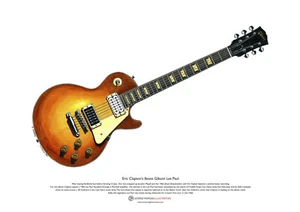 Eric Clapton Beano Guitar ART POSTER A3 size - Picture 1 of 1