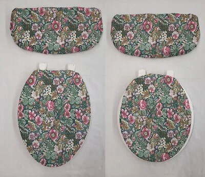 Rose Garden Toilet Seat Lid and Tank Cover Set (3 Colors Available) - Image 1 of 2