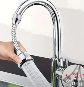 1pc Universal 360 Rotating Kitchen Faucet Extender For Kitchen Bathroom Sink - Picture 1 of 8