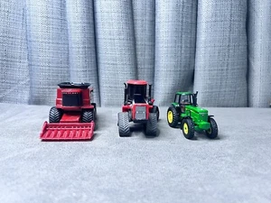 CASE IH Combine Tractor John Deere Case III Quad Trac Lot Ertl DieCast 1/64 Toy - Picture 1 of 21