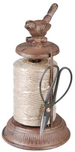 Esschert Design Abroller Schnurhalter Pflanzschnur Juteschnur Spule Schere Guss - Bild 1 von 1
