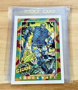 Impel Hasbro G.I. 1991 Tarjeta de novato Joe serie 1 vintage Shockwave #20 como nueva - Imagen 1 de 2