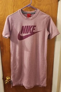 Nike Sportswear Girls Lavendar Sweatshirt Dress Short Sleeve Standard Fit Sz XL - Picture 1 of 8