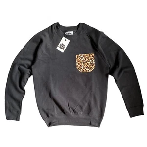 Sudadera con bolsillo de leopardo Actual Fact *M* PVP £30 - Imagen 1 de 3