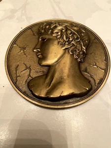 MEDAILLE BRONZE SOCIETÉ  NAITIQUE CARRY LE ROUET ♦ portrait grec par VONA 90 mm - Imagen 1 de 4