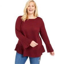 Plus Solid 1X Sweaters for Women for 