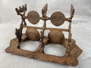 Antiker Eastlake JUDD TINTENFASSSTÄNDER, Pat. 25.11.1879 ~ keine Risse, komplett! - Bild 1 von 12