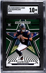2024 Rookies & Stars Caleb Williams RC #118 verde SGC 10 ORSI - Foto 1 di 3