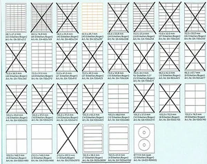  Etiketten, Adressaufkleber, Ordner, DVD/CD für Drucker, Kopierer(Laser,Tinte) - Bild 1 von 11