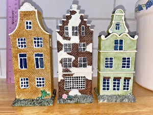 3 Vintage K's Collection Christmas Village Row Houses Dutch Row House Style - Picture 1 of 11