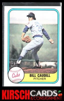 Bill Caudill 1981 Fleer #306 Chicago Cubs - Image 1 of 2