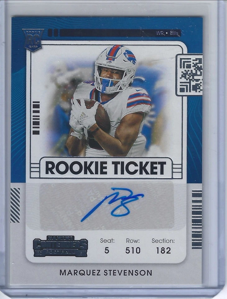 2021 Panini Contenders Football Marquez Stevenson Rookie Ticket Auto #238 Bills - Image 1 of 1