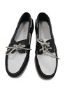 Hand Sewn Brooks Brothers 5229 Mocassin Loafers Mens Us 10 Black/White