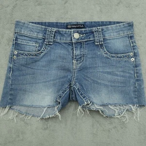 Underground Soul Shorts Womens 7 Blue Stretch Denim Jorts Low-Rise 31x3-Measured - Picture 1 of 10