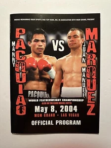 Manny Pacquiao vs Juan Manuel Marquez I, 2004 Official Program; RARE; COMPLETE - Picture 1 of 2