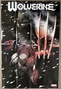 Póster promocional de Wolverine-24x36-plegado-comics de Marvel-raro-promocional minorista - Imagen 1 de 1
