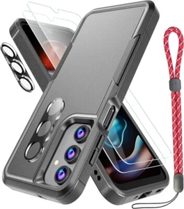 Case for Samsung Galaxy A16 5G Case with 2Pcs Tempered Glass Screen Protector 2P - Photo 1 sur 7