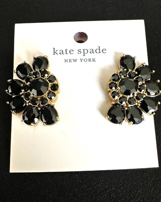 Kate Spade Floral Black Jet Post Earrings  - Image 1 of 3