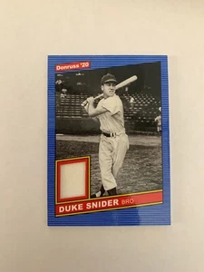 2020 Donruss Retro '86 Materials #6 Duke Snider - Brooklyn Dodgers - Picture 1 of 2