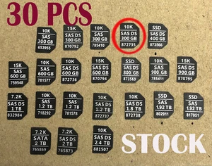30PCS 651687-001 2.5" Tray Caddy Adhesive Stickers Labels 10K  SAS 300GB 872735 - Picture 1 of 3