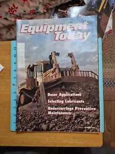 October 1991 Equipment Today Magazine  11" X 16"   Caterpillar Jcb Ford Etc - Picture 1 of 9