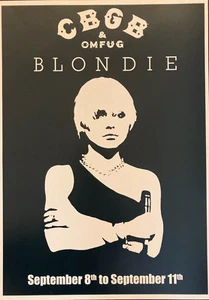 Blondie concert poster - Live at CBGB`s New York City 1977 new reprinted edition - Picture 1 of 2