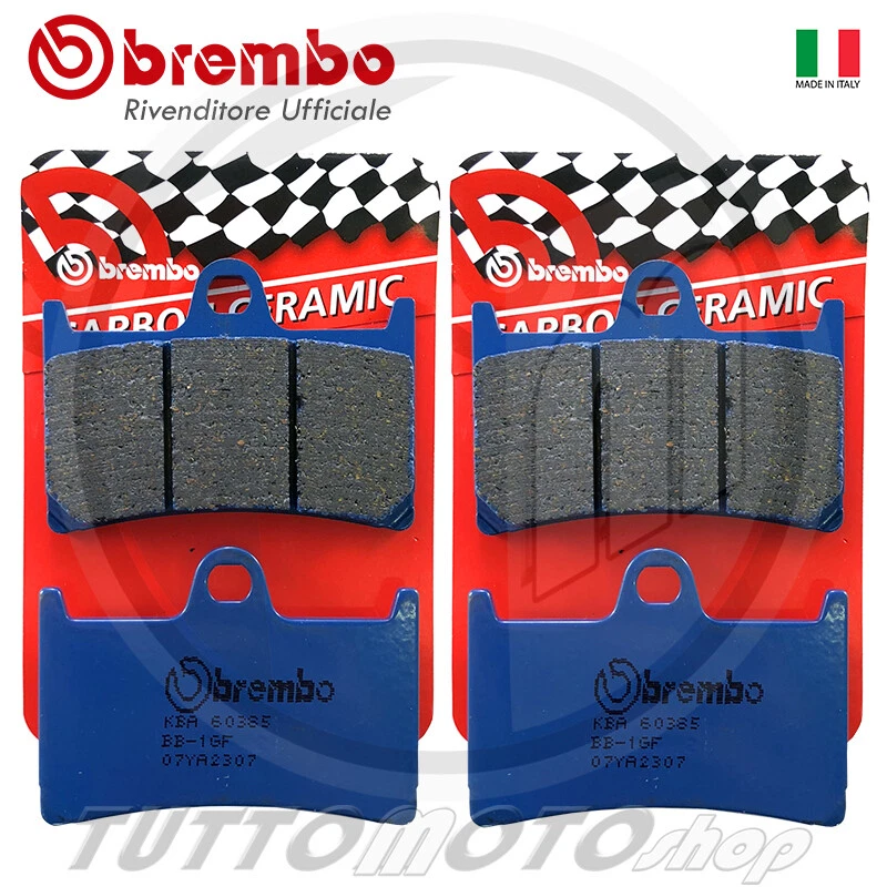 PASTIGLIE FRENO ANTERIORE BREMBO CARBON YAMAHA YZF R1 1000 1998 1999 2000 2001 - Immagine 1 di 1